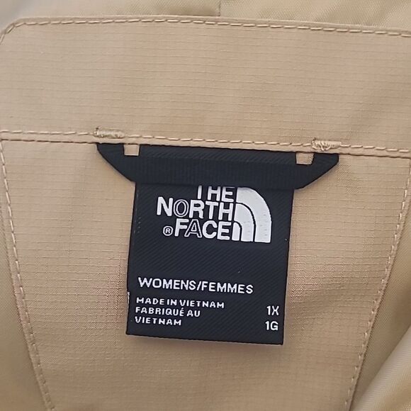 The North Face Daybreak Hooded Rain Jacket Parka Beige Women’s 1X - Picture 10 of 16